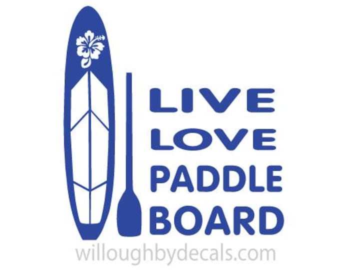 Paddle Board Vinyl Decal Sticker