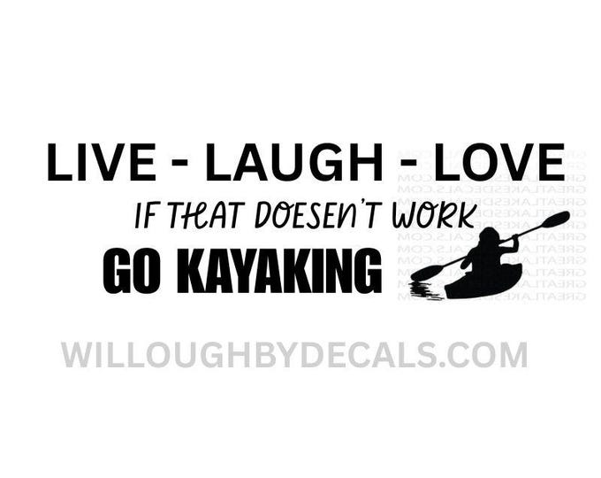 Kayak Vinyl Decal Sticker