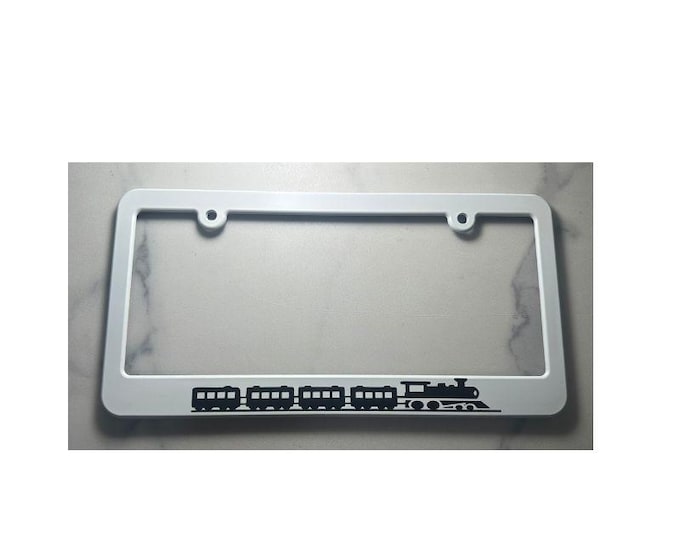 Train  License Plate Frame