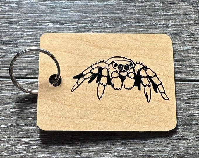 Jumping Spider Keychain