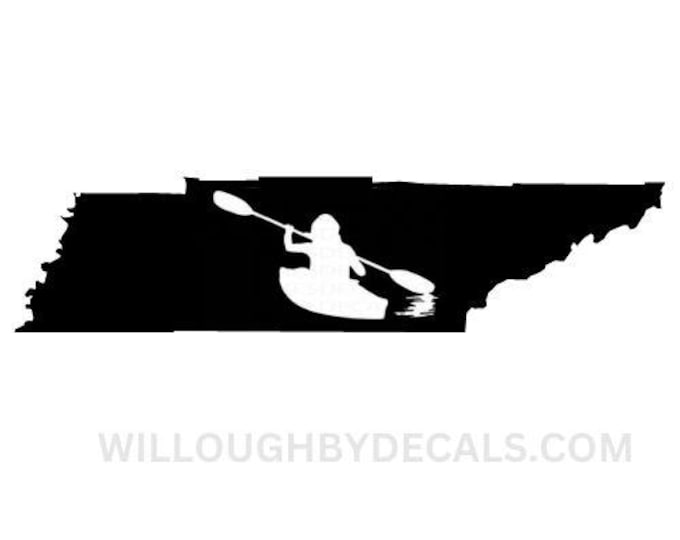 Kayak Tennessee Decal Sticker