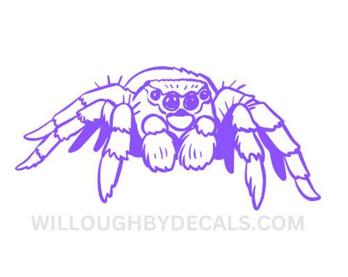 Jumping Spider Vinyl Decal Sticker