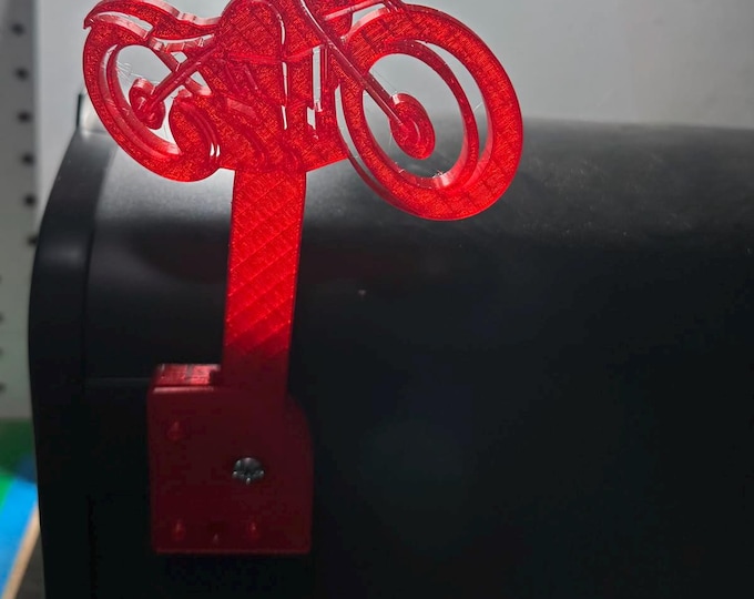 Motorcycle Mail Box flag