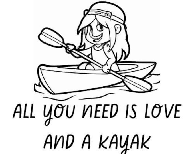 Kayak Vinyl Decal Sticker