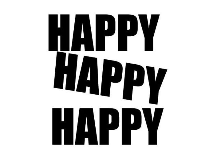 Happy Vinyl Decal