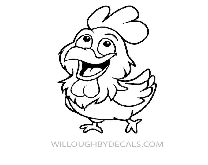 Chicken Vinyl Decal Sticker