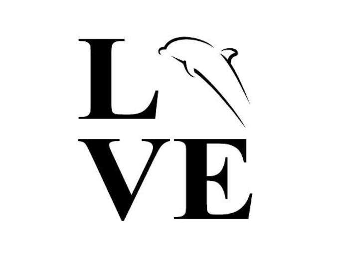 Dolphin Vinyl Decal