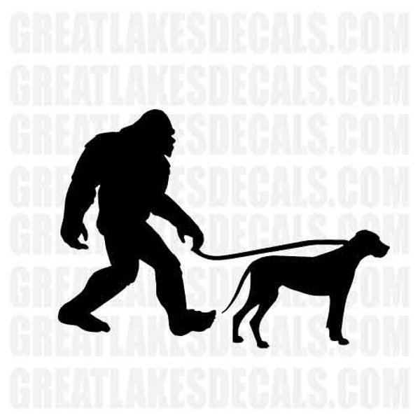 Bigfoot Great Dane Vinyl Decal Sticker