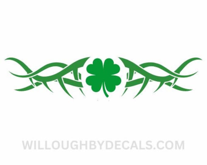 Irish Clover Vinyl Decal Sticker