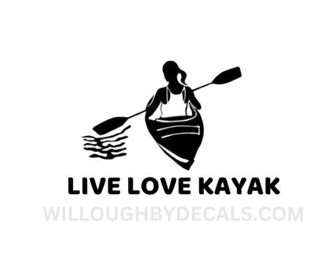 Kayak Vinyl Decal Sticker
