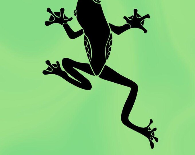 Frog Vinyl Decal Sticker