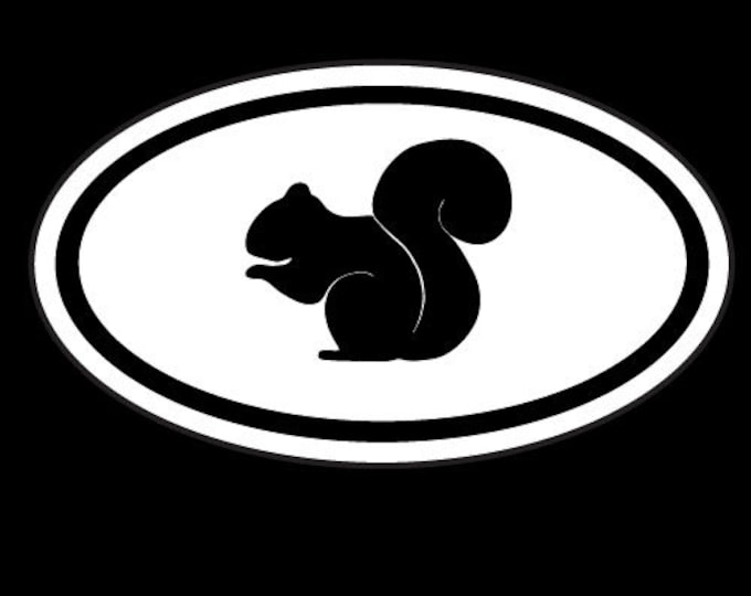 Black Squirrel Vinyl Decal Sticker