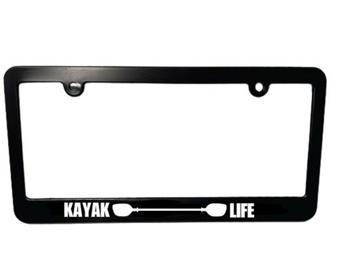 Kayak License Plate Frame