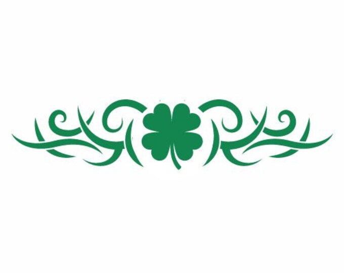 Irish Clover Vinyl Decal Sticker