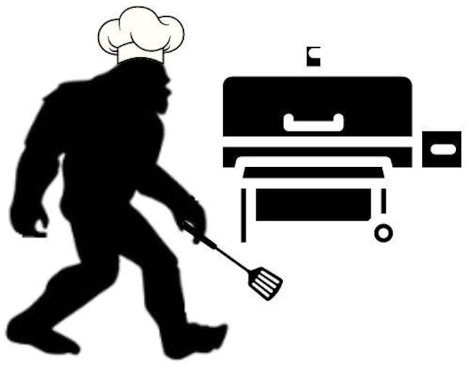 Bigfoot Smoker Cooking Vinyl Decal Sticker