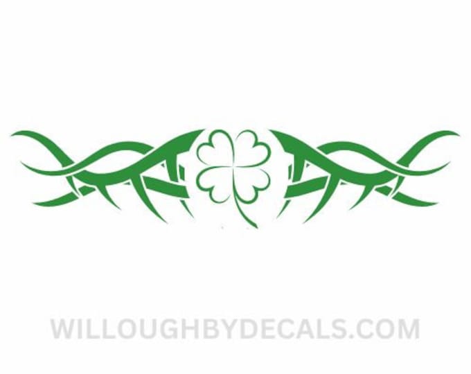 Irish Clover Vinyl Decal Sticker