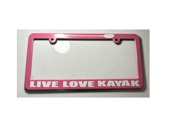 Kayak License Plate Frame