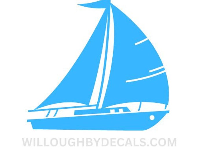 Sail Boat Vinyl Decal Sticker