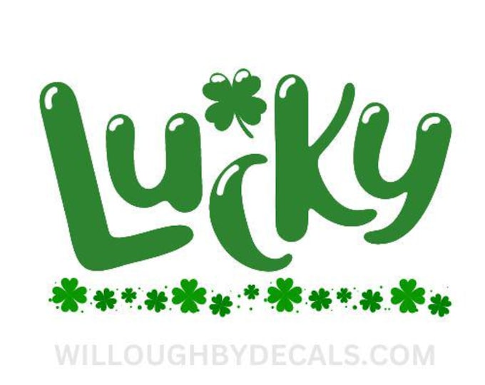 Irish Clover Vinyl Decal Sticker