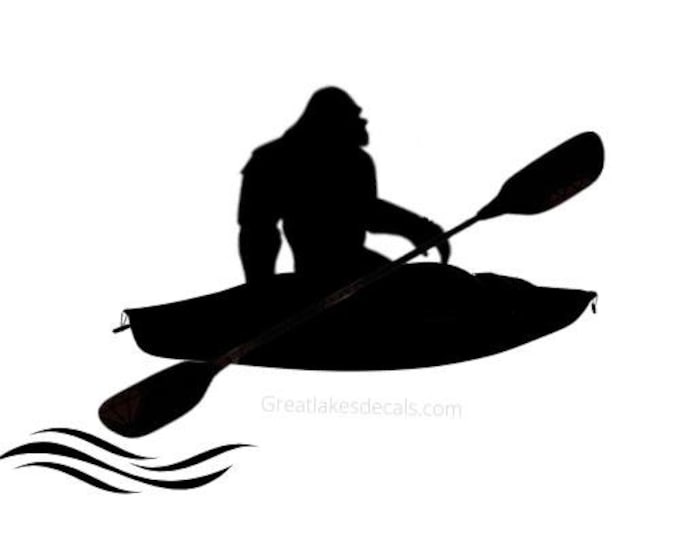 Bigfoot Kayak Vinyl Decal Sticker