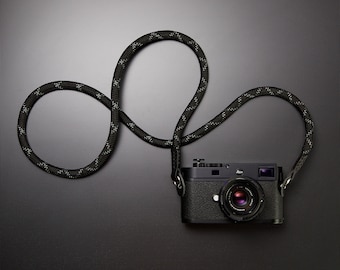 11mm Climbing Rope Camera strap (Coal Python)