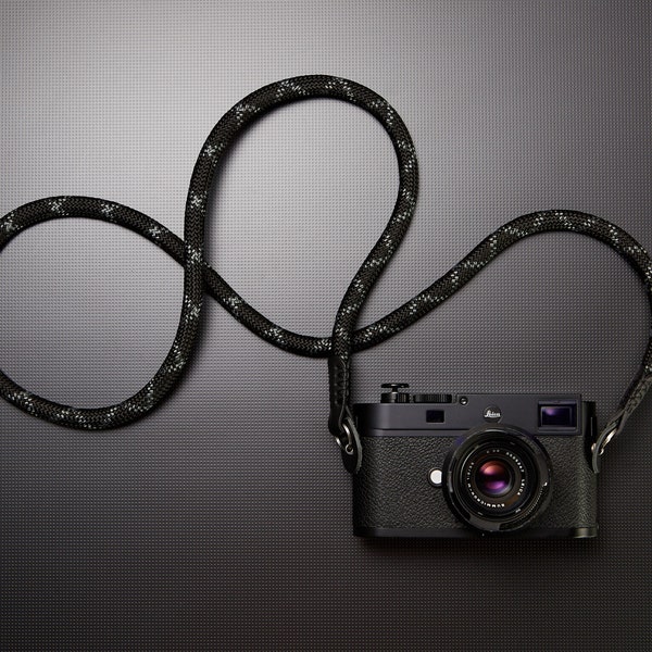 11mm Climbing Rope Camera strap (Coal Python)