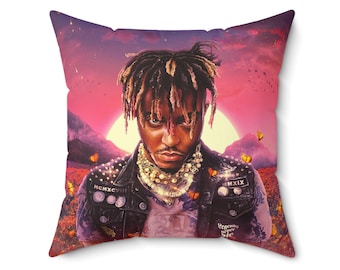 Juice WRLD Legends Never Die Pillow | Square Polyester Pillow