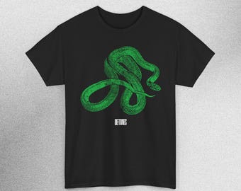 Deftones Green Snake T-shirt - Eco-friendly Heavy Cotton Tee - Etsy