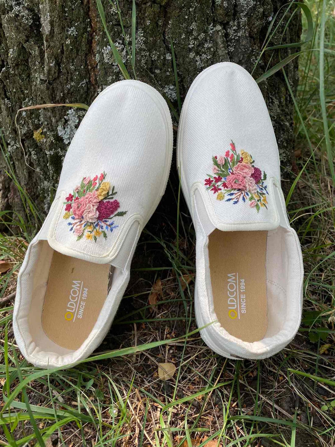 Hand Embroidered Canvas Shoes, Embroidered Shoes Etsy
