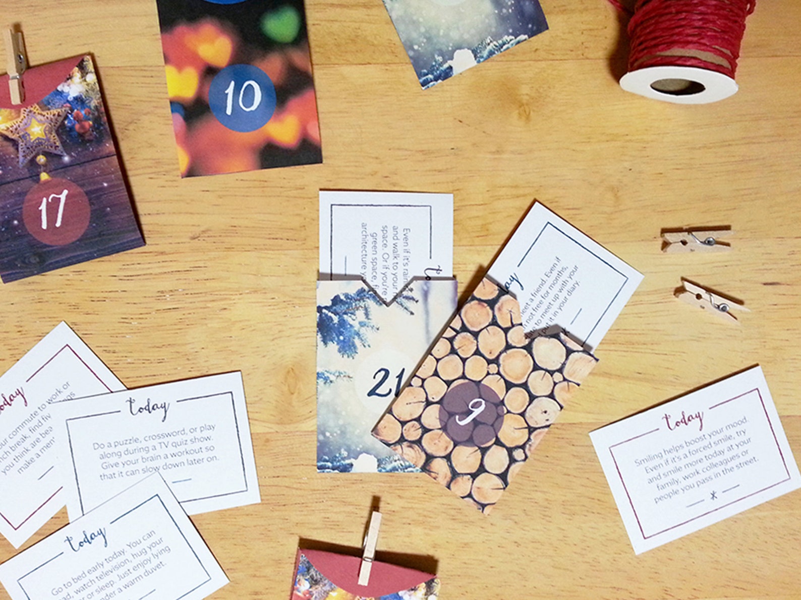 Self Care & Mindfulness Advent Calendar UK Version Printable Etsy