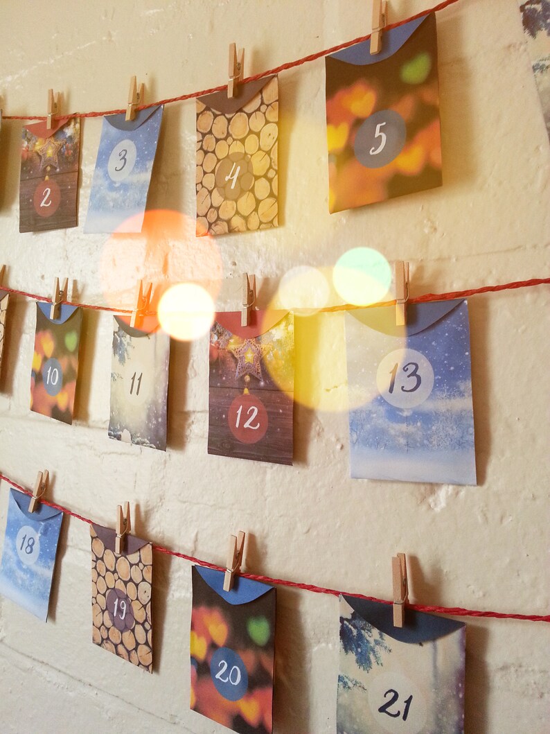 Self Care / Mindfulness Advent Calendar Printable / digital Etsy