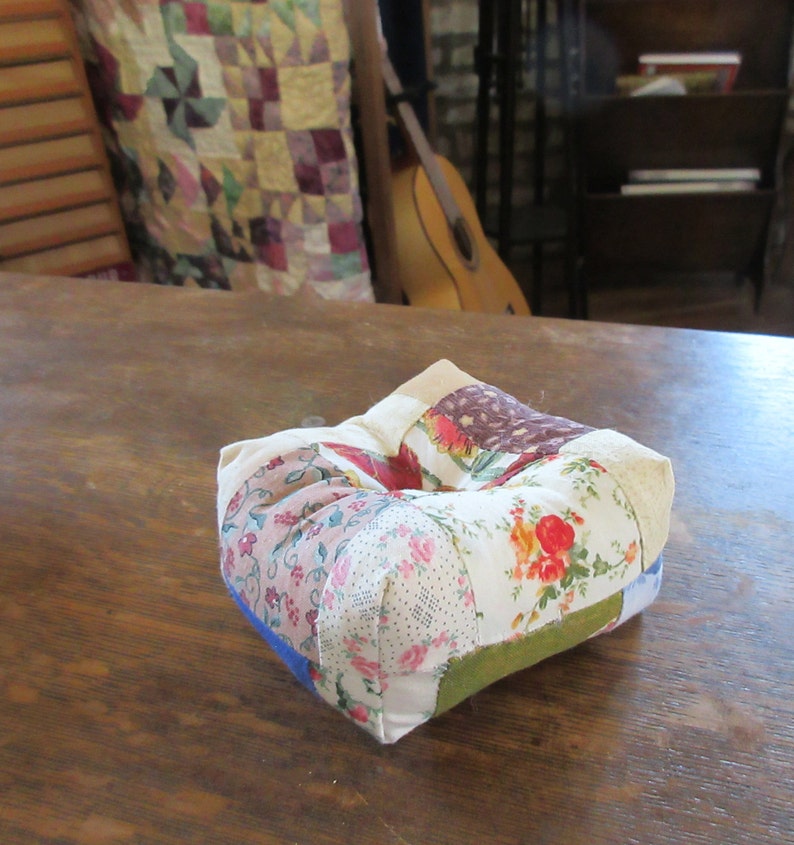 Patchwork Pin Cushion Stuffed With Polyester Wadding Etsy