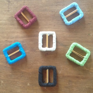 Small rectangular scarf ring, scarf holder, scarf slider, or scarf cuff