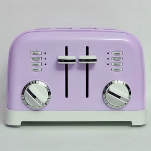 Lilac Retro Style Cuisinart Toaster ,cuisinart Toaster, 4 Slice