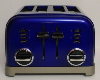 Cobalt Blue Retro Style Cuisinart Toaster Cuisinart Toaster 4 Slice Toaster Cobalt Blue Appliances Cobalt Blue KitchenAid