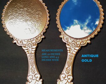 fancy hand mirror diy new antique gold hand held mirrors handheld beauty and the beast fancy hand mirror etsy fancy hand mirror diy new antique gold hand held mirrors handheld beauty and the beast fancy hand mirror etsy