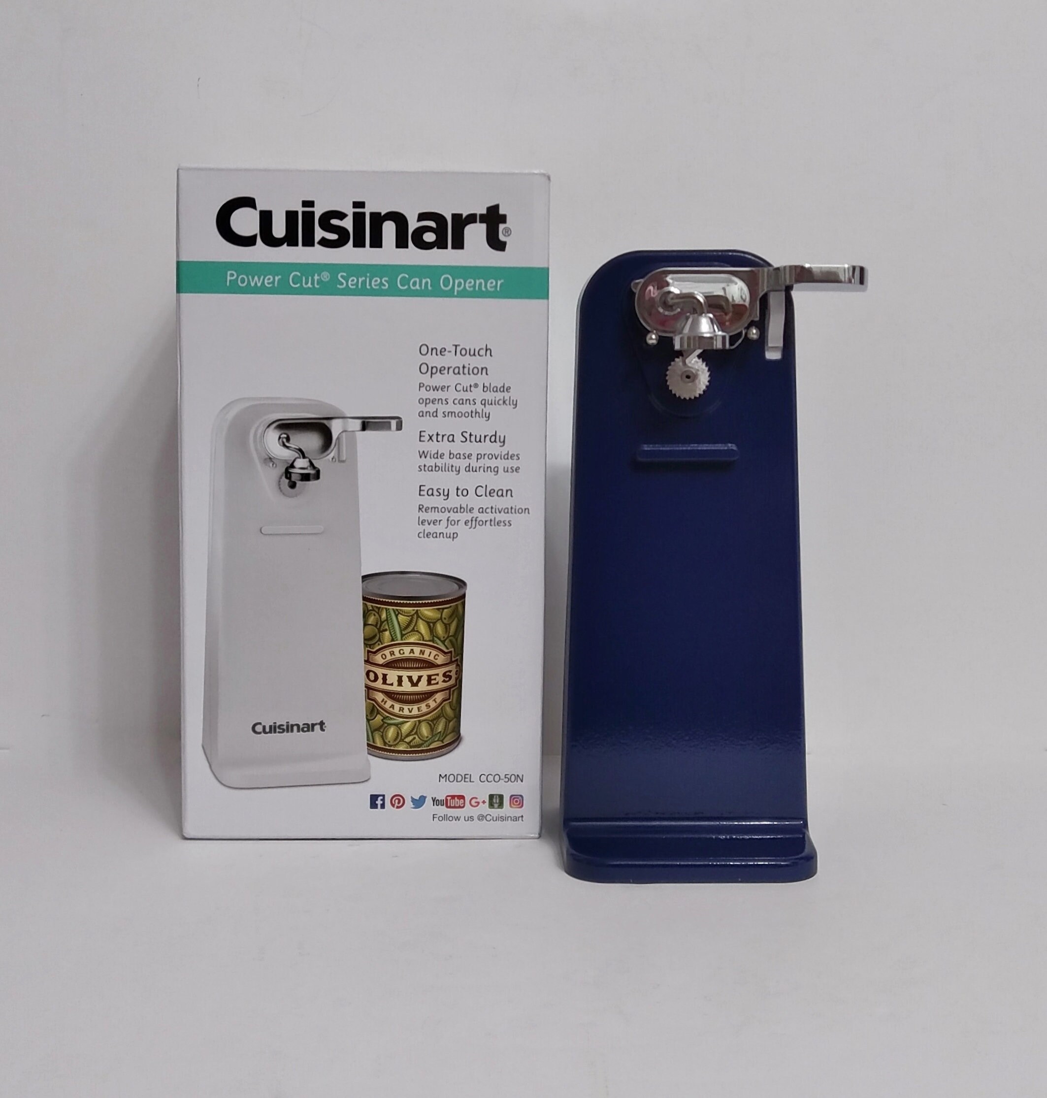 Dark Blue Cuisinart Electric Tall Can Opener , Dark Blue