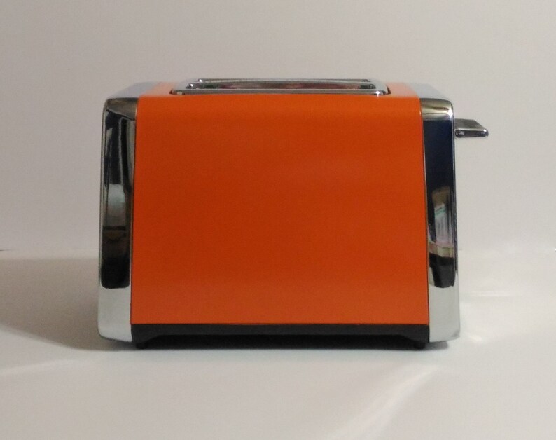 Pumpkin Orange Retro Style Toaster Orange Retro Toaster Wide Etsy