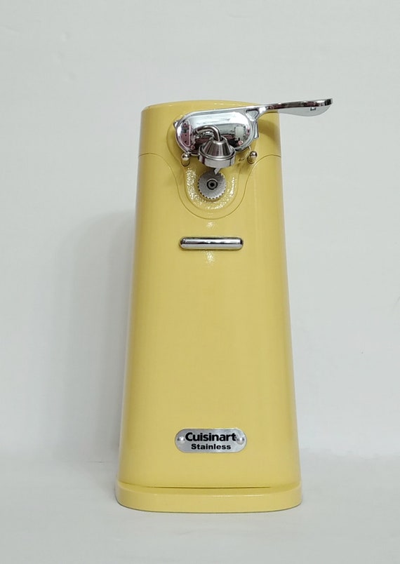 Buttercup Yellow Cuisinart Deluxe Electric Can Opener , Yellow Kitchenaid ,  Yellow Appliances, Heavy Duty Cuisinart Can Opener 