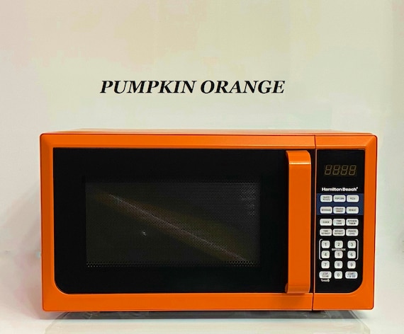 Pumpkin Orange Hamilton Beach Microwave Oven, Pumpkin Orange