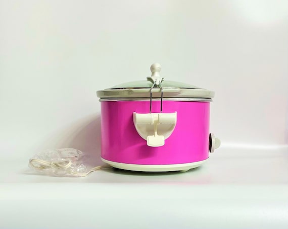 Miami Pink Pearl Hamilton Beach Crock Pot , Miami Pink Pearl Slow Cooker,  Iridescent Crock Pot, Iridescent Slow Cooker