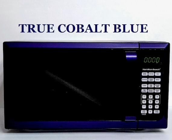 Cobalt Blue Hamilton Beach Microwave Oven, True Cobalt Blue