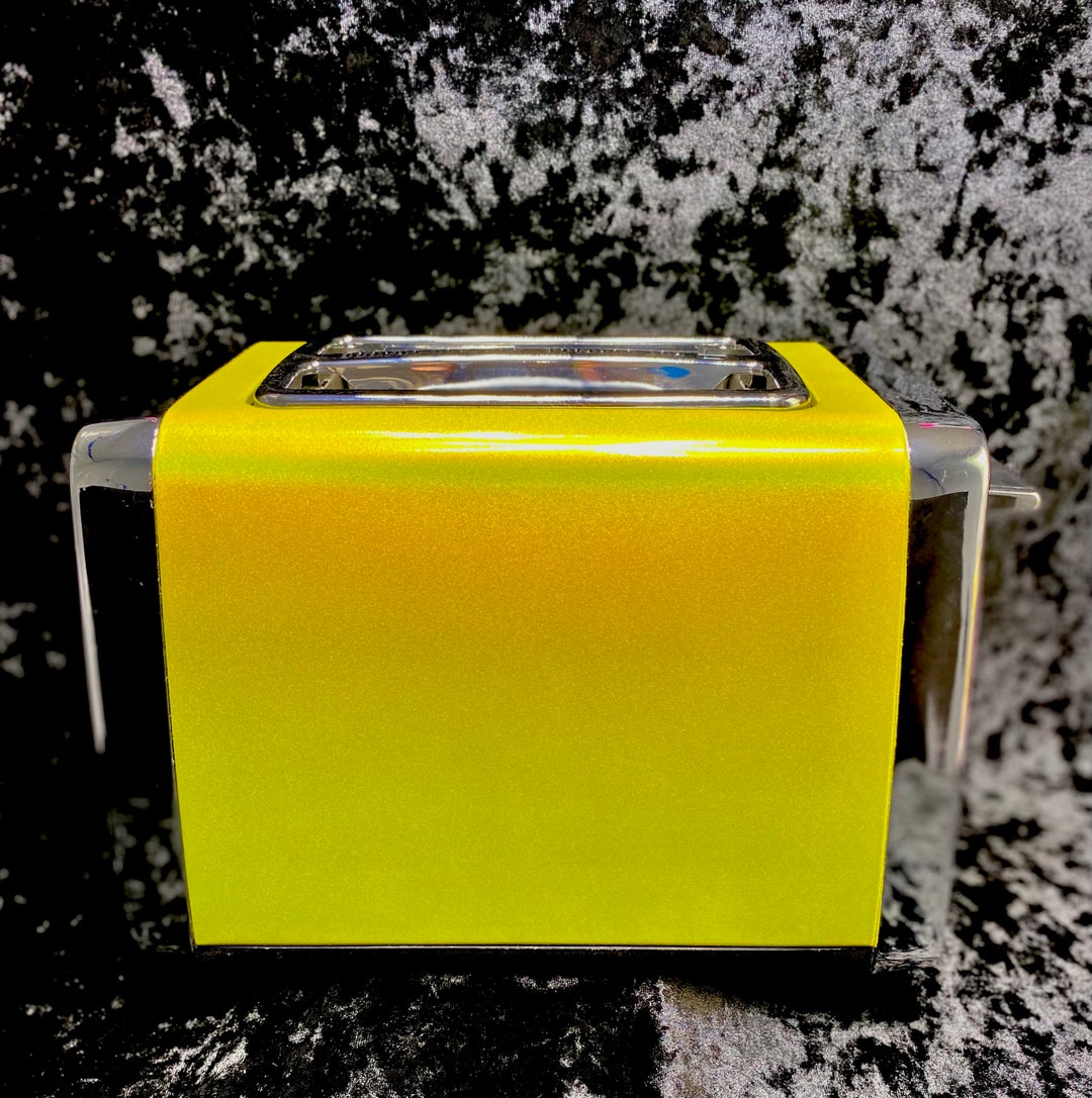Yellow Holographic Retro Toaster Yellow Holographic Hamilton Etsy