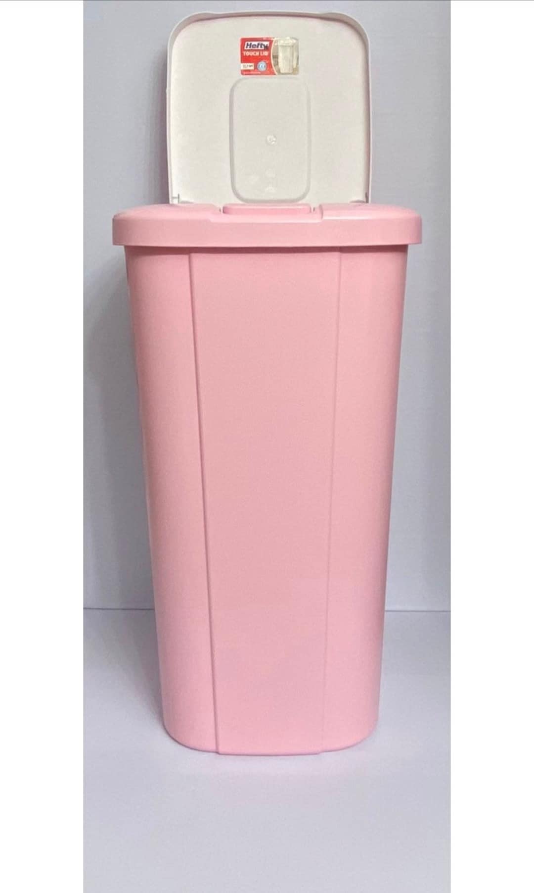 Pink 13.3 Gallon Hefty Trash Can, Pink Trash Can, Pink Garbage Can, Pink Hefty Trash Can, Pink