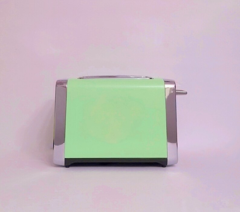 Magic Mint Green Retro Toaster With Roses wide Slot Toaster Etsy