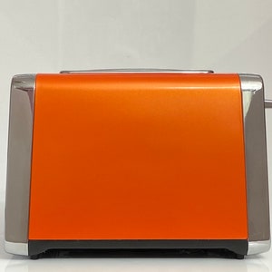 Pearl Orange Retro Style Toaster, Pearl Orange Retro Toaster, Wide Slot Bagel Toaster, Pearl Orange Appliances