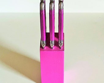 Set di coltelli Laguiole Inox Fucsia, Coltelli Laguiole Fucsia, Set di coltelli molto raro, Set di coltelli Laguiole, Set di coltelli rosa shocking