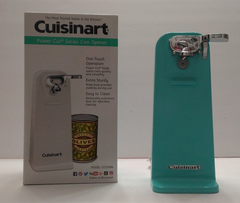 Turquoise Cuisinart Electric Tall Can Opener Turquoise Etsy