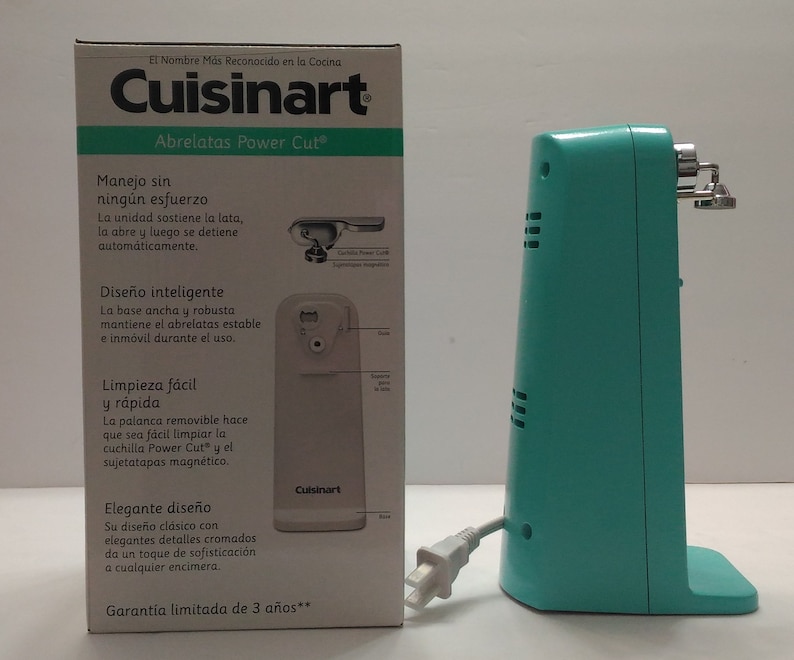 Turquoise Cuisinart Electric Tall Can Opener Turquoise Etsy