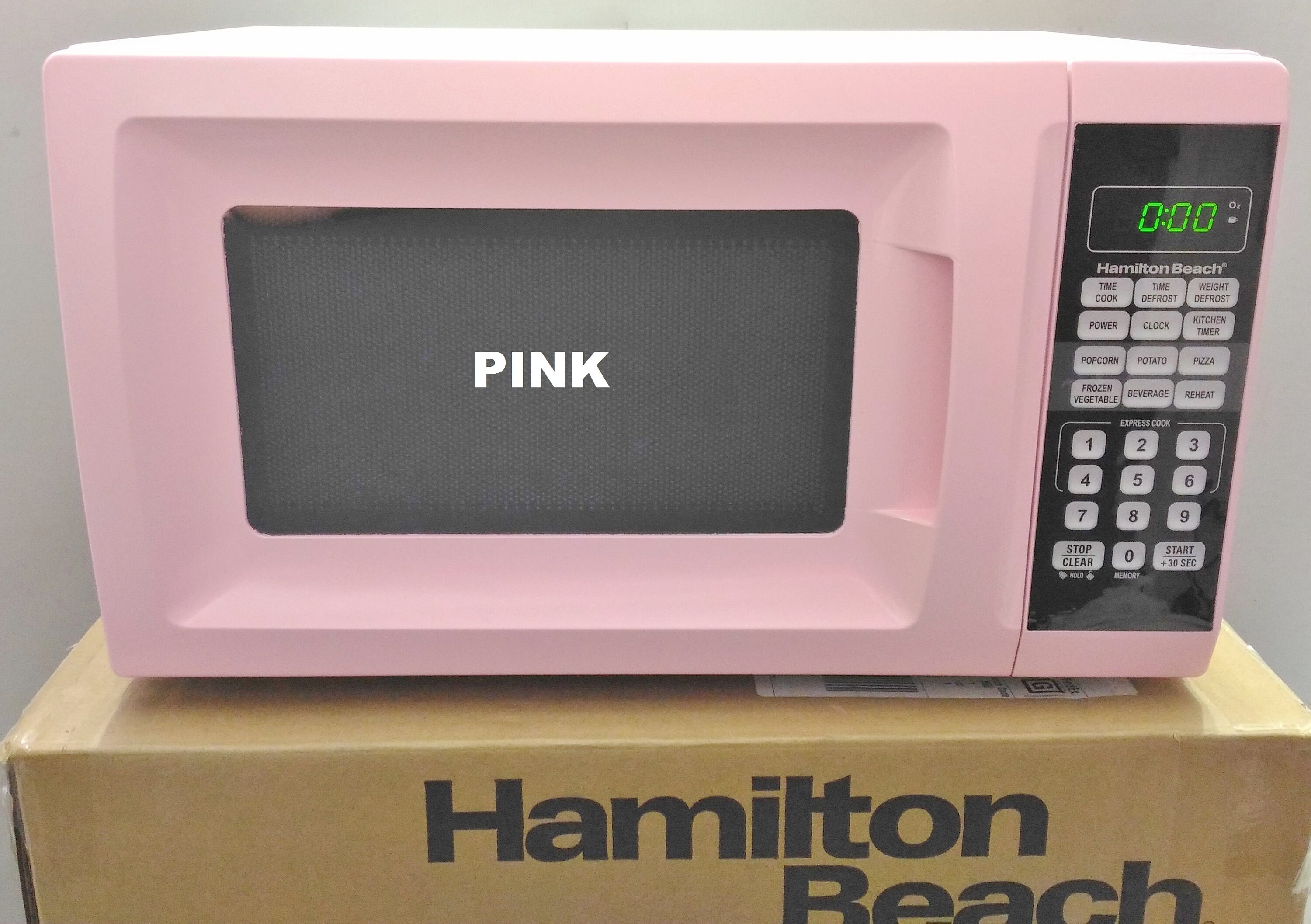 Hamilton beach pink microwave deals